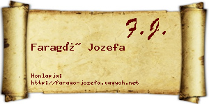 Faragó Jozefa névjegykártya